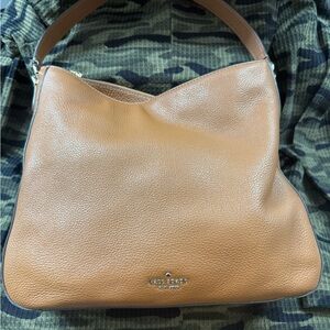 Kate Spade Brown Pebbled Leather Shoulder Bag